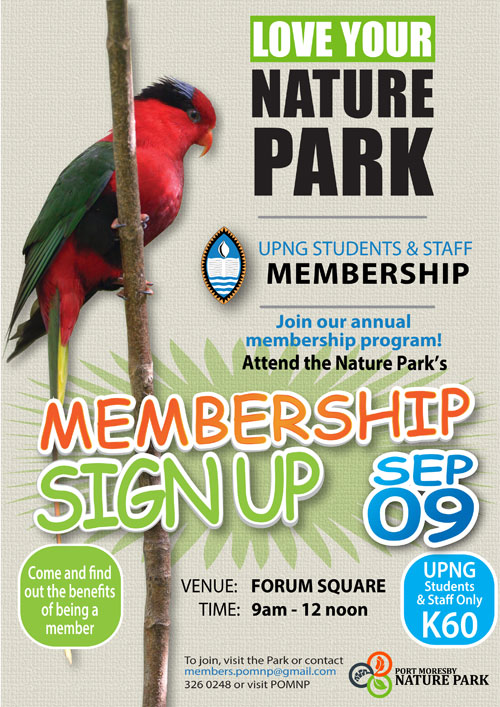 UPNG Students Staff Membership Flyer Notice
